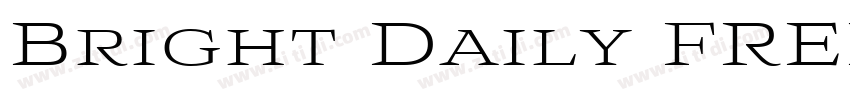 Bright Daily FREE Re字体转换